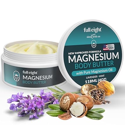 Magnesium Body Butter for Muscle Relief & Improved Sleep (4oz)